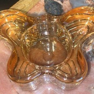 Butterfly Shaped Glass Dish